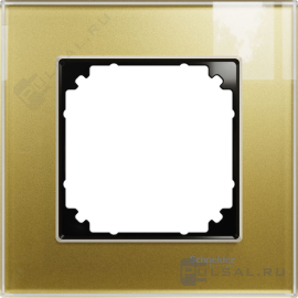 Рамка
M-Elegance,  1 пост,   цвет - золото,  вертикальная,  горизонтальная,  стекло,  MTN4010-3241,  MEG4010-3241,  Merten
 - PULSAL.RU