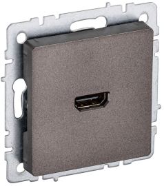 Розетка HDMI
BRITE,   цвет - темная бронза,  пластмасса,  BR-H10-K45,  IEK
 - PULSAL.RU