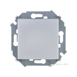 Выключатель
Simon 15,  одноклавишный,  без подсветки,   цвет - алюминий,  пластмасса,  1591101-033,  Simon
 - PULSAL.RU
