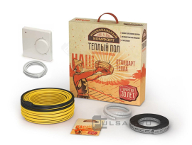 Нагревательный кабель с терморегулятором,  Национальный комфорт БНК,   длинна - 14.5 м.,   мощность - 150 Вт.,  под плитку, под ламинат и паркет,  двужильный,  2228567,  100035775500,  Национальный комфорт - PULSAL.RU