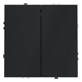 Кнопка Н.О.
S70,  двухклавишный,   цвет - графит,  пластмасса,  VLS020607,  Voltum
 - PULSAL.RU