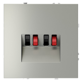 Розетка акустическая
S70,  2 пары,   цвет - сталь,  пластмасса,  VLS060305,  Voltum
 - PULSAL.RU