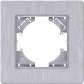 Рамка Plex
Eleganz,  1 пост,   цвет - серый,  горизонтальная,  пластмасса,  EP1GY,  Kollinger
 - PULSAL.RU