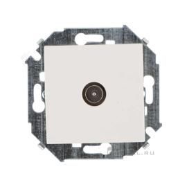 Розетка одиночная
Simon 15,  телевизионная (TV),  одинарная,   цвет - слоновая кость,  пластмасса,  1591475-031,  Simon
 - PULSAL.RU