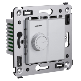 Светорегулятор (диммер) 60-800 Вт/ВА
Avanti,  поворотный,  лампы накаливания и галогенные 220В (R),  лампы с индукционным (обмоточным) трансформ.(L),   цвет - закаленная сталь,  пластмасса,  4404133DKC,  DKC_4404133,  DKC
 - PULSAL.RU