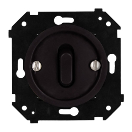 Кнопка клавишная
Шедель Бриз,  одноклавишный,   цвет - коричневый матовый,  пластмасса,  B3-220-22M-PB,  Bironi
 - PULSAL.RU