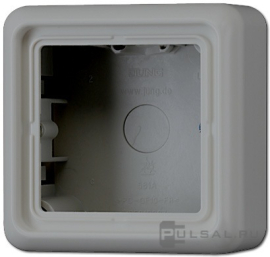 Накладная коробка c рамкой
CD 500,   цвет - серый,  пластмасса,  CD581AGR,  CD 581 A GR,  JUNG
 - PULSAL.RU