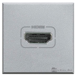 Розетка HDMI
Axolute,  Axolute AIR,   цвет - алюминий,  пластмасса,  HC4284,  BTicino
 - PULSAL.RU