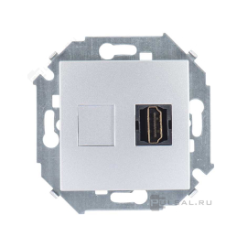 Розетка HDMI типа A
Simon 15,   цвет - алюминий,  пластмасса,  1591407-033,  Simon
 - PULSAL.RU