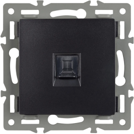 Розетка компьютерная RJ45 Cat.6 (UTP)
PRESTO,  GLARE,  VERSA,  одинарная,   цвет - черный,  пластмасса,  045334 ARL,  045334,  Аrlight
 - PULSAL.RU