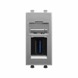 Разъем для передачи данных USB 3.0
Avanti,  USB данные,  одинарная,   цвет - закаленная сталь,  пластмасса,  4404301DKC,  DKC_4404301,  DKC
 - PULSAL.RU