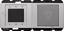 Стерео-радиоприемник с RDS - комплект с динамиком для моно
K.5,   цвет - алюминий,  металл,  28807003,  2880 70 03,  Berker
 - PULSAL.RU